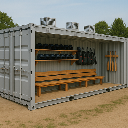 Shipping Container Dugouts
